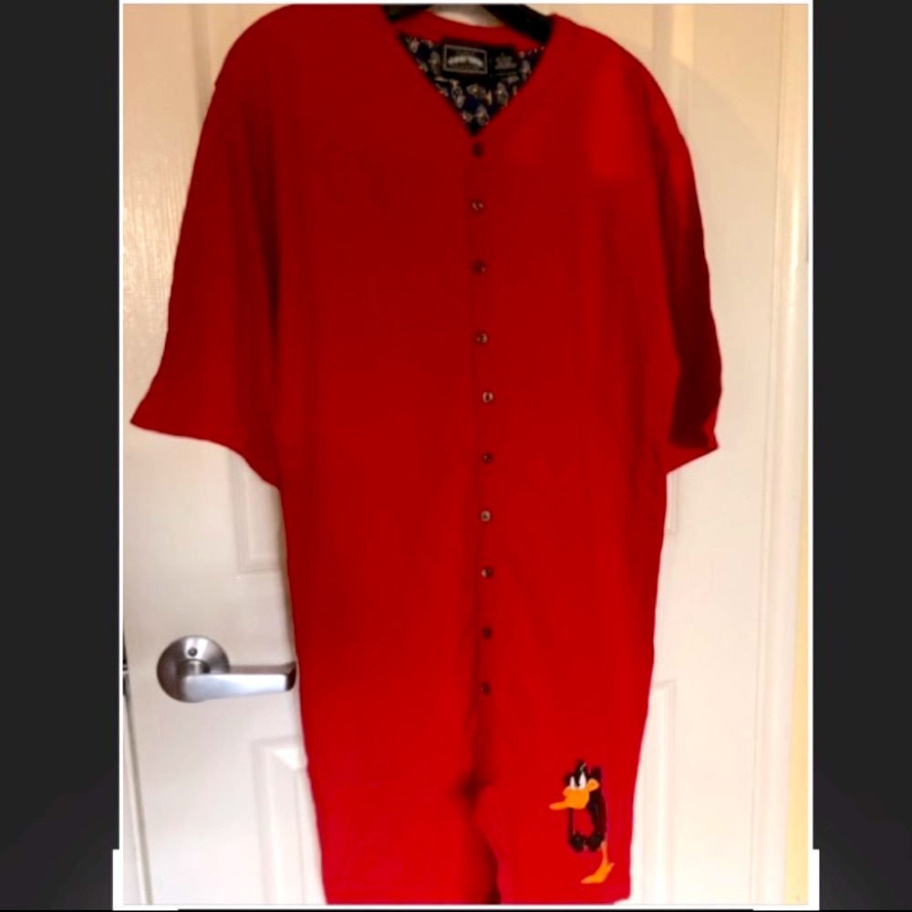 Authentic Vintage Daffy Duck Pajama Romper 1990’s